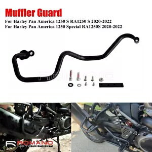 ubNI[goC}t[Jo[V[hK[hn[[pAJ 1250 S RA1250 Black Motorcycle Muffler Cover Shield Guard For Harley Pan America 1250 S RA1250