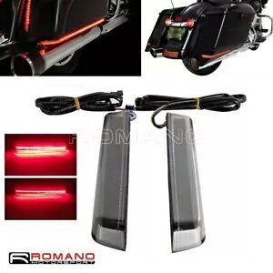 I[goC LED ThobOge[jOu[LCgn[[ FLHR 2014 Motorcycle LED Saddlebag Extended Tail Running Brake Light For Harley FLHR 2014