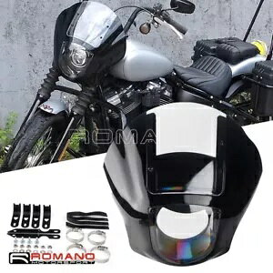 NVbN NH[^[ wbhCg tFAO }XN n[[ X|[cX^[ t@bg Xg[g {u _Cip Classic Quarter Headlight Fairing Mask For Harley Sportster Fat Street Bob Dyna