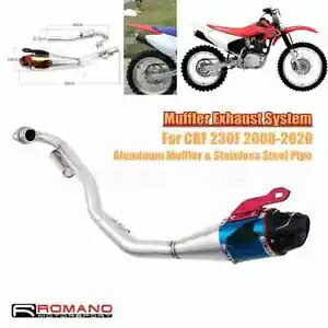 _[goCN}t[rC|ǔroVXez_ CRF 230F 2008-20 Dirt Bike Muffler Exhaust Steel Pipe Emission Systems For Honda CRF 230F 2008-20