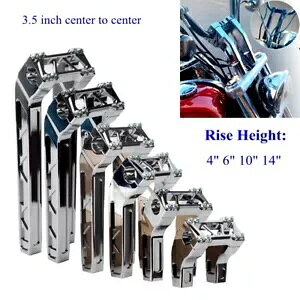 4C`-14C` N[ 1.5C` vobNX^CCU[ n[[ 1-1/4C` t@bgo[ FLFB FLSL FXBBp 4"-14" Chrome 1.5" Pullback Style Riser For Harley 1-1/4 Fat Bar FLFB FLSL FXBB