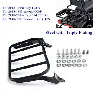 V[V[o[וbNT|[guPbgn[[\teCt@bg{[C FLFBS 114 FXBR Sissy Bar Luggage Rack Support Bracket For Harley Softail Fat Boy FLFBS 114 FXBR