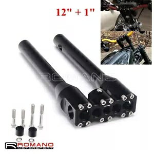 1�C���` �n���h���o�[���C�U�[�L�b�g 25mm T�o�[�N�����v 12�C���` ���C�Y �n�[���[�_�C�i �X�g���[�g�{�u FXDB�p 1�h Handlebar Riser Kit 25mm T Bar Clamp 12 Rise For Harley Dyna Street bob FXDB �y���s�A���i�z
