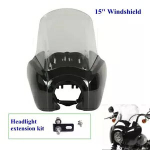 n[[\teCW FXST FXBB 114 2018+ wbhCgtFAOtgKXLbgp For Harley Softail Standard FXST FXBB 114 2018+ Headlight Fairing Windshield Kit