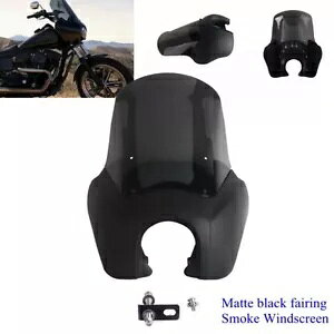 n[[ \teC Xg[g {u FXBB FXST 2018-24 }bgubN tFAO & tgKXp For Harley Softail Street Bob FXBB FXST 2018-24 Matte Black Fairing & Windshield