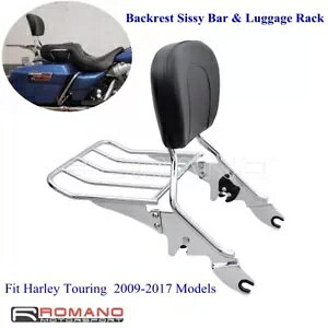I[goCqobNXgV[V[o[n[[ FLHT FLTR FLHX FLHTK 2009-Up Motorcycle Passenger Backrest Sissy Bar For Harley FLHT FLTR FLHX FLHTK 2009-Up