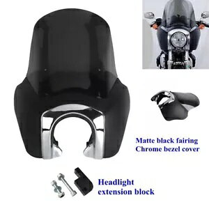 n[[ FXDXT T X|[c 2000-2003 tgtFAO (15 C`tgKX & gx[t) For Harley FXDXT T-sport 2000-2003 Front Fairing w/ 15" windshield & Trim Bezel