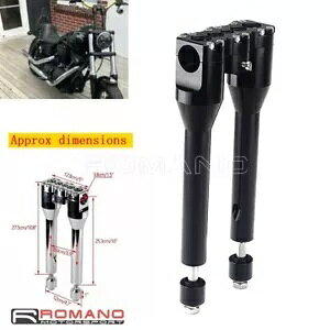 NuX^C 10 C` nho[ CU[ 1 1/2 C` Nv n[[ Xg[g {u _Ci \teCp Club Style 10" Handlebar Risers 1 1/2" Clamp For Harley Street Bob Dyna Softail