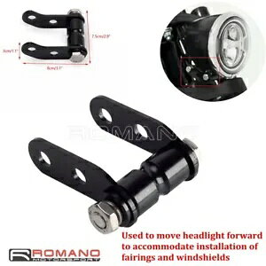 Move Forward 2�C���` �w�b�h���C�g �G�N�X�e���V���� �u���b�N �\�t�e�C�� ���[���C�_�[ S FXLRS 2020�ȍ~�p Move Forward 2 Headlight Extension Block For Softail Low Rider S FXLRS 2020-Up �y���s�A���i�z