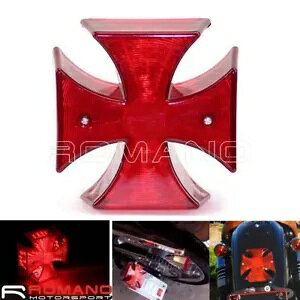 LED NXX^CAXgbvu[Le[Cgn[[_rbh\`bp[JX^ ABS LED Cross Style Rear Stop Brake Taillight For Harley Davidson Chopper Custom ABS