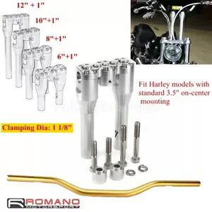6 "8" 10" 12" NuX^CCU[nho[ Harley Dyna Softail FXDB 1-1/8" o[p 6" 8" 10" 12" Club Style Riser Handlebar For Harley Dyna Softail FXDB 1-1/8" Bar