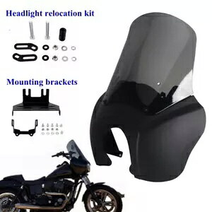 tFAOtgKXwbhCgĔzuLbgn[[[C_[ S 114 117 FXLRS p Fairing Windshield Headlight Relocation Kit For Harley Low Rider S 114 117 FXLRS