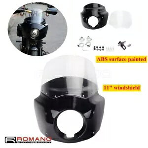 n[[ \teC Xg[g {u FXBB [C_[ FXLR 2018-Up tFAO & 11C` XN[p For Harley Softail Street Bob FXBB Low Rider FXLR 2018-Up Fairing & 11" Screen