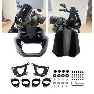 15C` tgKX [hEHA[ wbhCg tFAO n[[ _Ci t@bg {u FXFB 18-19p 15" Windshield Road Warrior Headlight Fairing For Harley Dyna Fat Bob FXFB 18-19
