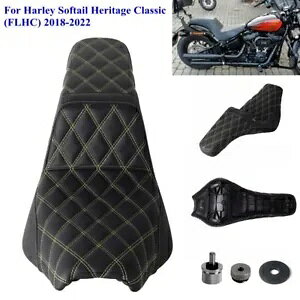 LS Step 2-Up ゲルパッドシート ハーレー M8 ソフテイル ストリート ボブ 114 FXBBS 2021-2022 用 LS Step 2-Up Gel Pad Seats For Harley M8 Softail Street Bob 114 FXBBS 2021-2022