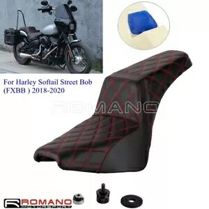 n[[ M8 \teC Xg[g {u 114 FXBBS 2021-2022 Qpbh 2 AbvV[g 52000300 For Harley M8 Softail Street Bob 114 FXBBS 2021-2022 Gel Pad 2-Up Seat 52000300