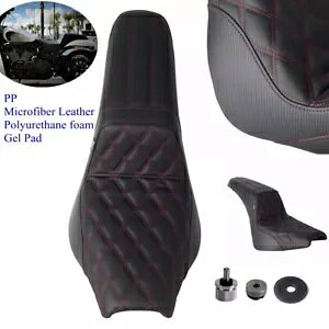 ハーレーソフテイルストリートボブ FLDE FXST FLHCS FLSL FXBB FXBBS ゲルパッド 2 アップシート用 For Harley Softail Street Bob FLDE FXST FLHCS FLSL FXBB FXBBS Gel Pad 2-Up Seat