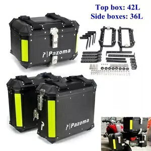 BMW R1250GSpA~jEn[hgNATChThobO&gbvP[Xו{bNX Aluminum Hard Trunk Rear Side Saddlebag & Top Case Luggage Boxes For BMW R1250GS