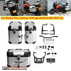 TChgbvP[X QbWe[{bNX tv[gt pAJXyV RA1250Sp Side Top Cases Luggage Tail Box W/Mounting Plate For Pan America Special RA1250S