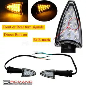 1x �y�A E4 �^�[���V�O�i�����C�g�C���W�P�[�^�[ ���}�n YZF R1 R6 FZ1 FZ6 Fazer XJ6�p 1x Pair E4 Turn Signal Lights Indicators For YAMAHA YZF R1 R6 FZ1 FZ6 Fazer XJ6 �y���s�A���i�z