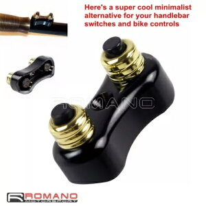 I[goCfAvbV{^XCb`ubNn[[JtF[T[ 7/8 "1" nho[p Motorcycle Dual Push Button Switch-Block For Harley Cafe Racer 7/8" 1" Handlebar