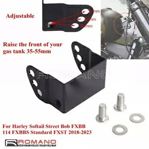 調整可能な 35-55 ミリメートルガスタンクリフトハーレーソフテイル FXST ストリートボブ FXBB 2018-23 Adjustable 35-55mm Gas Tank Lift For Harley Softail FXST Street Bob FXBB 2018-23