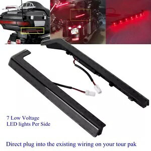LED �T�C�h���C�g �n�[���[ �c�[�����O �g���C�N ���f�� 2006-UP �L���O �c�A�[�p�b�N ���Q�b�W�t�� LED Side Lights For Harley Touring Trike Models 2006-UP w/ King Tour-Pak Luggage �y���s�A���i�z