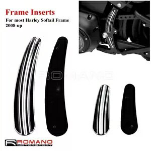�n�[���[ �\�t�e�C�� �w���e�[�W �X�v�����O �f���b�N�X 2008-17 �J�[�u �X�C���O�A�[�� �t���[�� �C���T�[�g�p For Harley Softail Heritage Spring Deluxe 2008-17 Curved Swingarm Frame Inserts