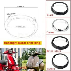 I[goCx[gOGbWwbhCgt[Jo[v}x[ 125cc 150cc Motorcycle Bezel Trim Ring Edge Headlight Frame Covers For Primavera 125cc 150cc
