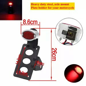 I[goCLbgACbhAu[LXgbve[Cgn[[`bp[Xg[goCNp Motorcycle Cat Eye Red Rear Brake Stop Tail Light For Harley Chopper Street Bike