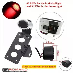 X[NBe[WLbgAC LED e[u[LXgbvCg{o[N[U[ ATV It[h Smoke Vintage Cat Eye LED Tail Brake Stop Lights For Bobber Cruiser ATV Off-road