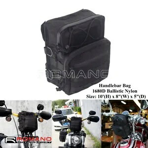 ubNI[goCtgnho[AV[V[o[obOh[|[`obO Black Motorcycle Front Handlebar Rear Sissybar Bag Waterproof Storage Pouch Bags