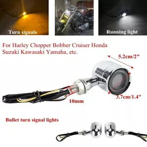 jo[TI[goCe LED ^[VOijOCgn[[z_ CB250 Universal Motorcycle Bullet LED Turn Signal Running Light For Harley Honda CB250
