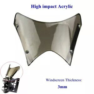 fAX|[c_[goCNp3mmX[NtgKXlCLbhoCNcCwbhCg 3mm Smoke Windscreen For Dual Sport Dirt Bikes Naked Motorcycles Twin Headlights