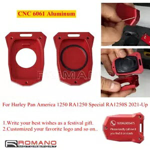 CNC �J�X�^�}�C�Y�e�L�X�g�L�[�P�[�X�J�o�[�n�[���[�p���A�����J RA1250S �X�y�V���� 2021-23 CNC Customize Text Key Case Cover For Harley Pan America RA1250S Special 2021-23 �y���s�A���i�z
