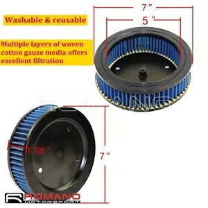 ʃEhGAtB^[zCVXeN[i[n[[X|[cX^[ 1989-1998 High Flow Round Air Filter Intake System Cleaner For Harley Sportsters 1989-1998