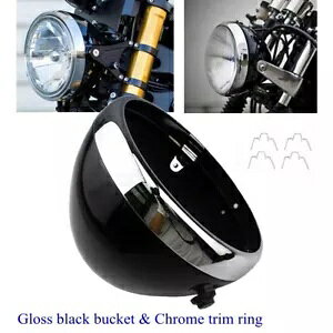 7 C` LED dwbhCgVFJo[oPbgjo[Tn[[c[O[hOChp 7" LED Bulb Headlight Shell Cover Bucket Universal For Harley Touring Road Glide