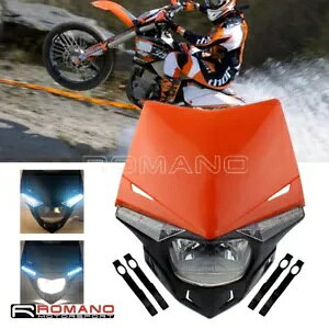 IW LED & H4 _[goCNwbhCgJTLz_ CB 125 250 300 350 450 1300 Orange LED&H4 Dirt Bike Headlight For Kawasaki Honda CB 125 250 300 350 450 1300