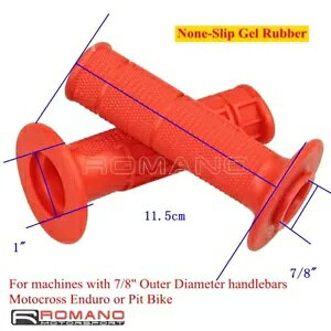 z_ CRF It[hgNXjo[T\tgo[ 22 ~[g 7/8 "nhObvbh For Honda CRF Off Road Motocross Universal Soft Rubber 22mm 7/8" Hand Grips Red
