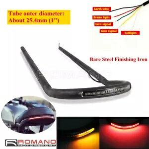 I[goC 1C` AbvXC[v AV[g t[v ^[VOi LED e[Cgt JtF[T[p Motorcycle 1" Upswept Rear Seat Hoop w/ Turn Signal LED Taillight For Cafe Racer