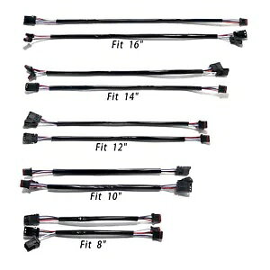 8 "-14" �n���h���o�[�X�C�b�`�z�� �n�[���[�\�t�e�C�� 11-23 �_�C�i 2012-23 �c�[�����O�p 8"-14'' Handlebar Switch Wiring For Harley Softail 11-23 Dyna 2012-23 Touring