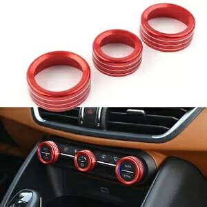 At@I WA XeBIpR\[ GAR XCb` {^ O bh- Console Air Conditioning Switch Button Ring for Alfa Romeo Giulia Stelvio Red-