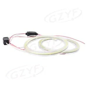 LED n[v 105 COB GWFACYOtHOv 2x 12V-24V Eh 90mm- LED Halo Lamp 105 COB Angel Eyes Ring Fog Lights 2x 12V-24V Round 90mm-