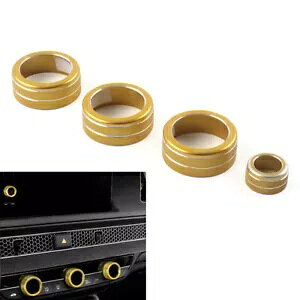 4x R\[ AC NC[gRg[{^OJo[ z_ VrbN 11. 2022+ S[hp- 4x Console AC Climate Control Button Ring Cover for Honda Civic 11. 2022+ Gold-