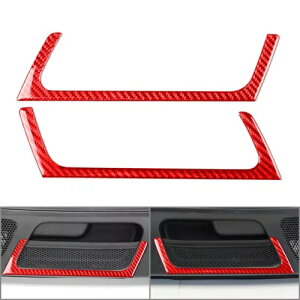 2x Ԃ̃hA[GAxgAEgbgJo[gz_ S2000 2004-2009 bh- 2x Car Door Storage Air Vent Outlet Cover Trim for Honda S2000 2004-2009 Red-