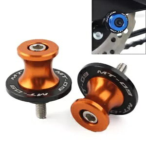 6 ~[g CNC XCORCXC_[}n MT-09 FZ09 2013-22 I[goCIW- 6MM CNC Swinging Coils Slider for Yamaha MT-09 FZ09 2013-22 Motorcycle Orange-