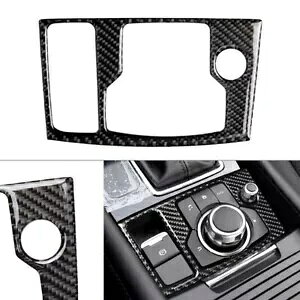 J[{t@Co[CeA}`fBA{^Jo[g}c_ 3 ANZ 2017 2018- Carbon Fiber Interior Multimedia Button Cover Trim For Mazda 3 Axela 2017 2018-