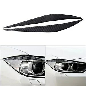 �J�[�{���t�@�C�o�[�w�b�h���C�g���܂Ԃ��J�o�[ BMW 3 �V���[�Y 2013-17 F30- Carbon Fiber Headlight Eyebrow Eyelid Cover for BMW 3 Series 2013-17 F30-