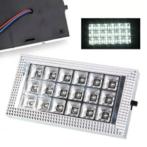 12V 18 LED �z���C�g�����V��ԗ��ԓ��Ǐ��������v�V�i- 12V 18 LED White Roof Ceiling Vehicle Car Interior Reading Lights Lamp New- �y���s�A���i�z