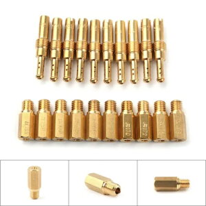 Lu^[ CWFbgLbg X[/pCbgWFbgZbgLbg PWK P[q OKO CVK ^Cv 20 JEgp Carburetor Main Jet Kit Slow/Pilot Jet Set Kit for PWK Keihin OKO CVK Type 20 Count-